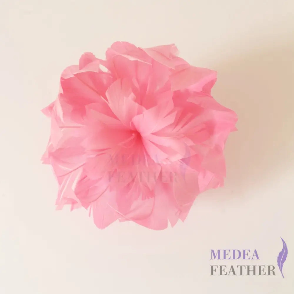 Curled Goose Feather Flower Bud Mount Custom - Please add text below
