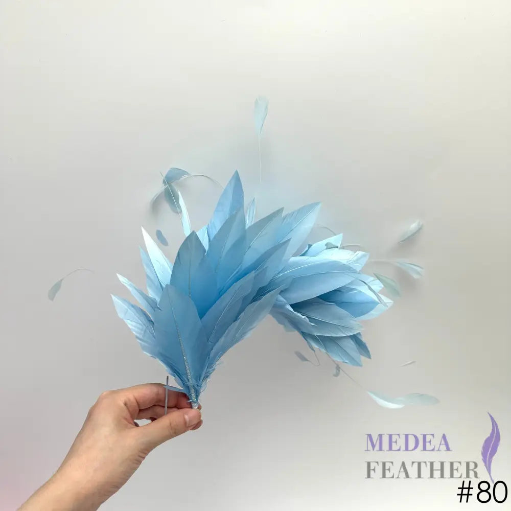 Goose and Coque Feather Mount FM304 #80 baby blue