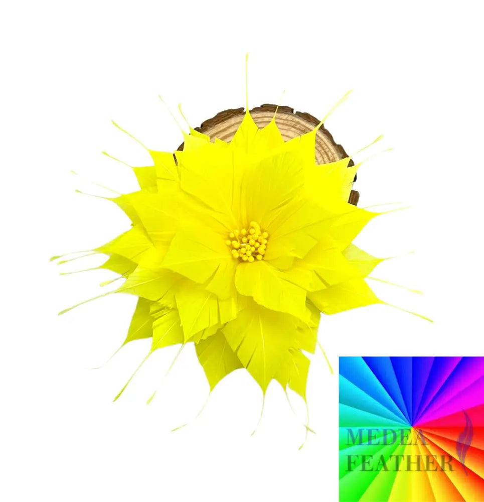 Goose Feather Flower 14cm FM615 Custom - Please add text below