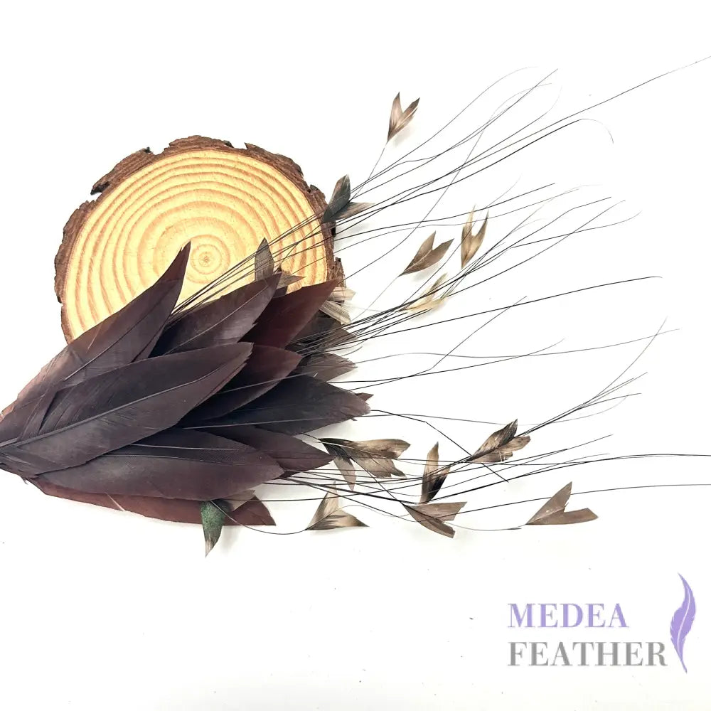 ’Little Starry’/ Petite Handmade Gradient Design Feather Flower Mount