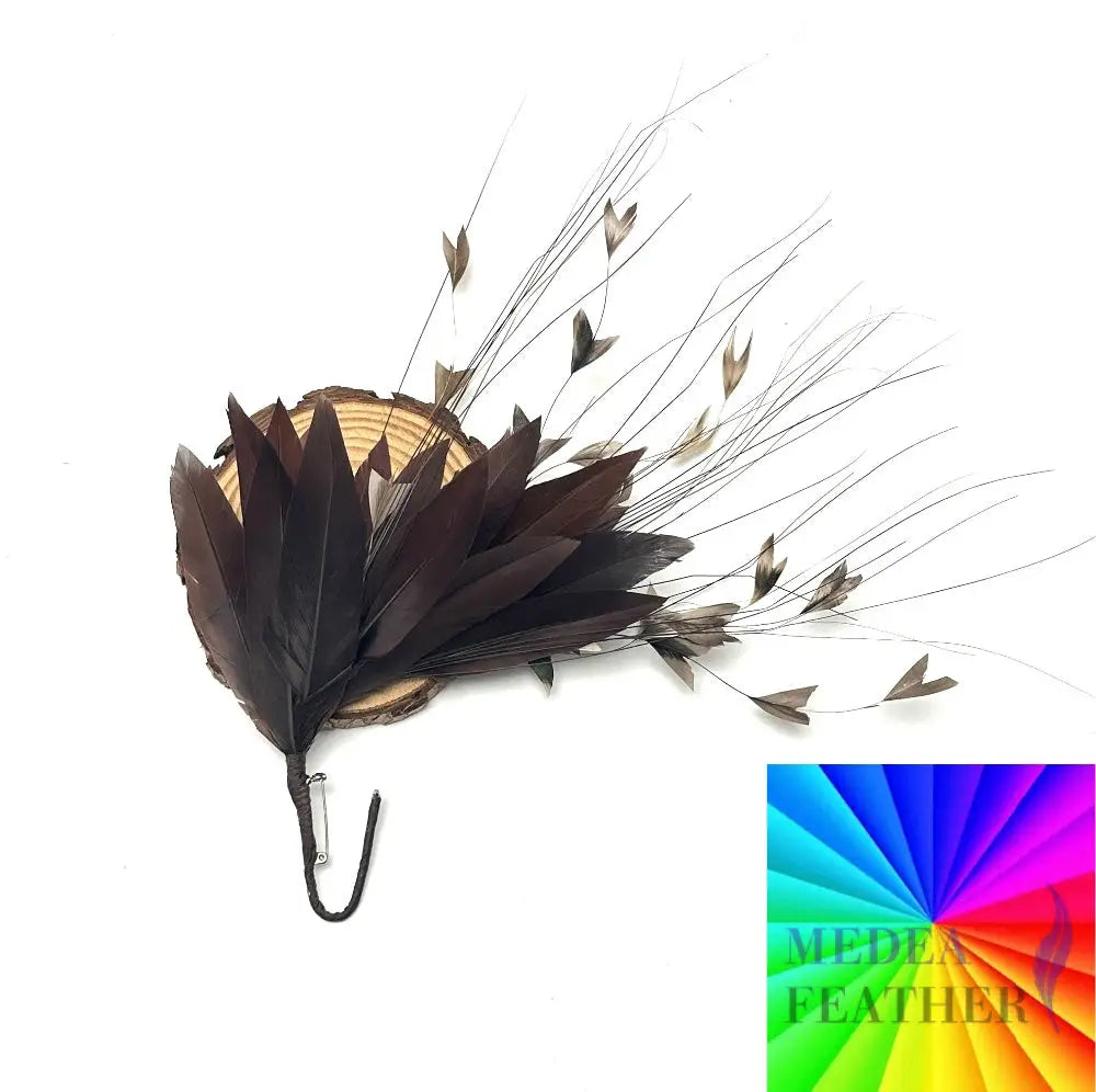 ’Little Starry’/ Petite Handmade Gradient Design Feather Flower Mount Custom - Please add text below