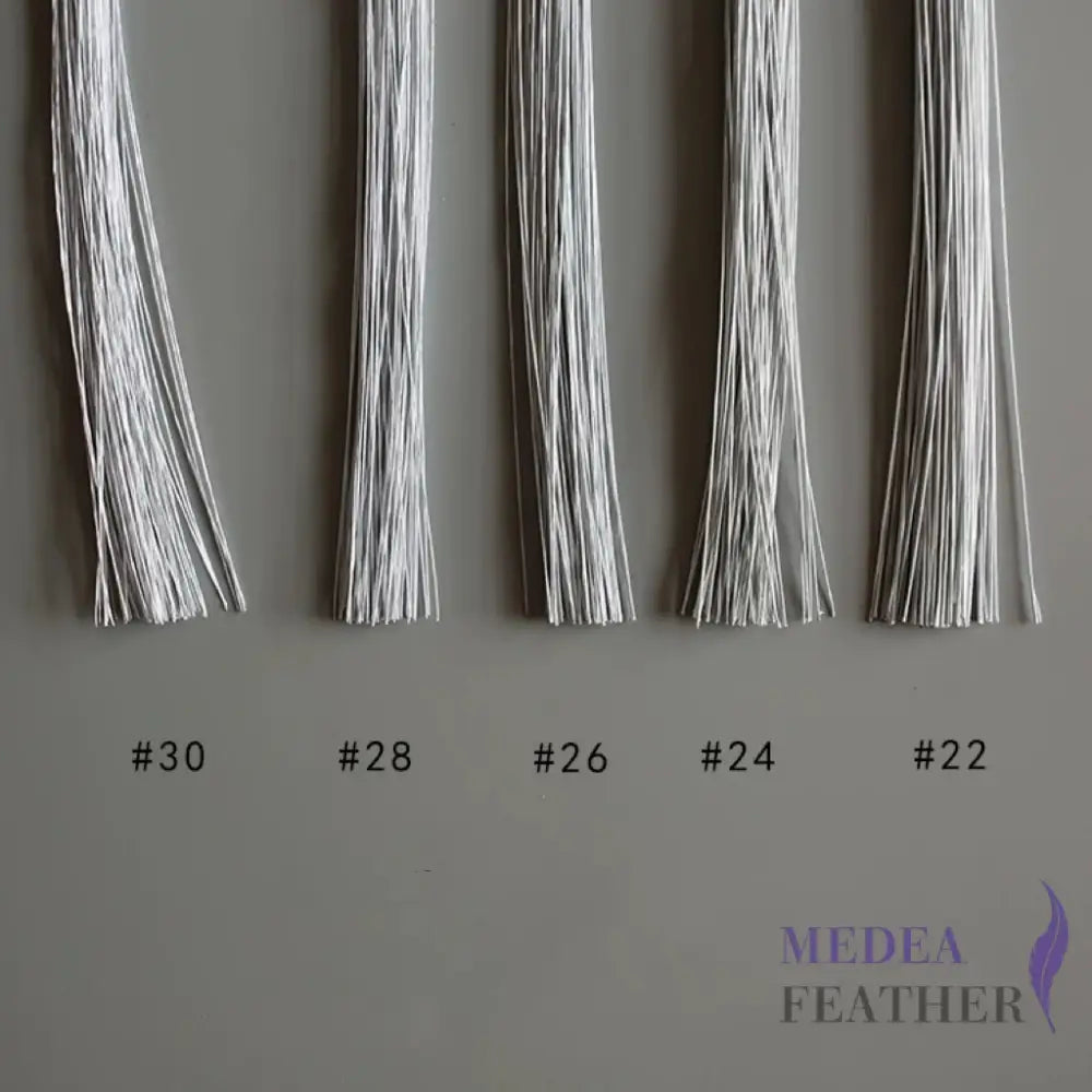 Paper-wrapped Floral Art with Wire White / #22