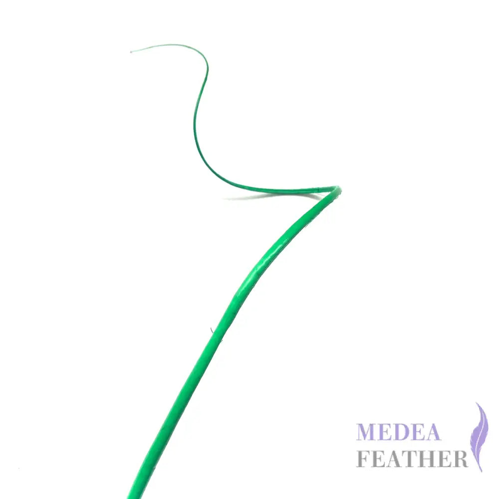 S-Shaped Curved Ostrich Feather Quill - #71 emerald green