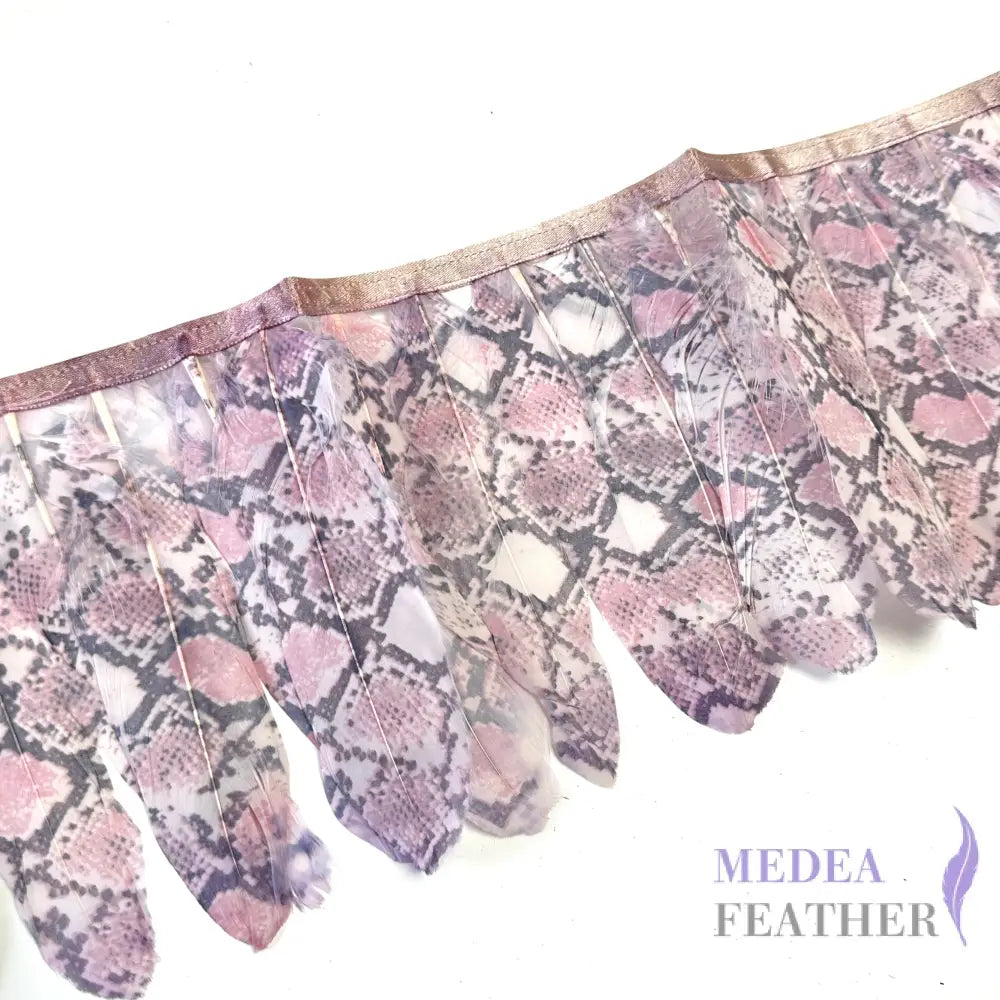【Sales】Pattern Goose Feather Fringe Trim