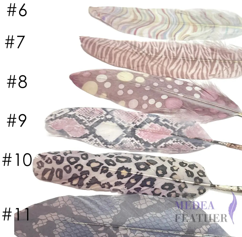 【Sales】Unique Printed Goose feather (1 pack=20 pieces)