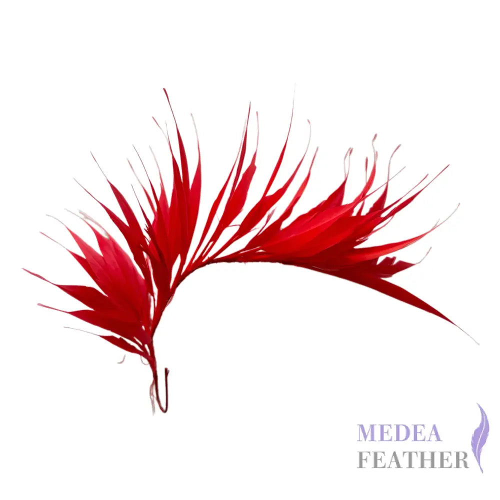 Spiky Arrow Goose Feather Wired Hat Mount - DS25050I - #28 hibiscus