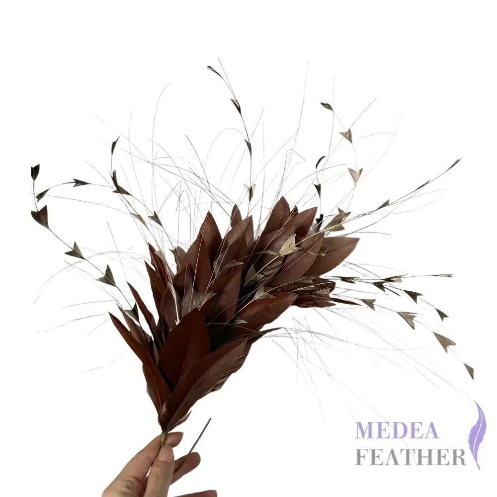 ’Starry’/ Handmade Gradient Design Feather Flower Mount Custom - Please add text below