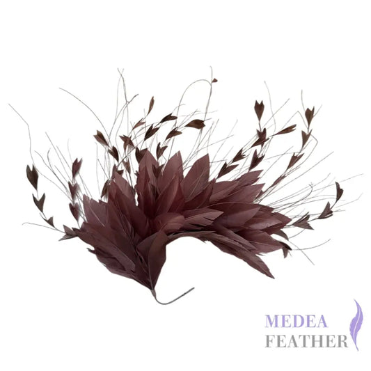 ’Starry’/ Handmade Gradient Design Feather Flower Mount DS250619 #11 nostalgia rose