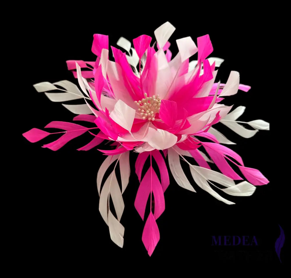 Two-colour Space Cut Goose Feather Flower Mount DS20251209