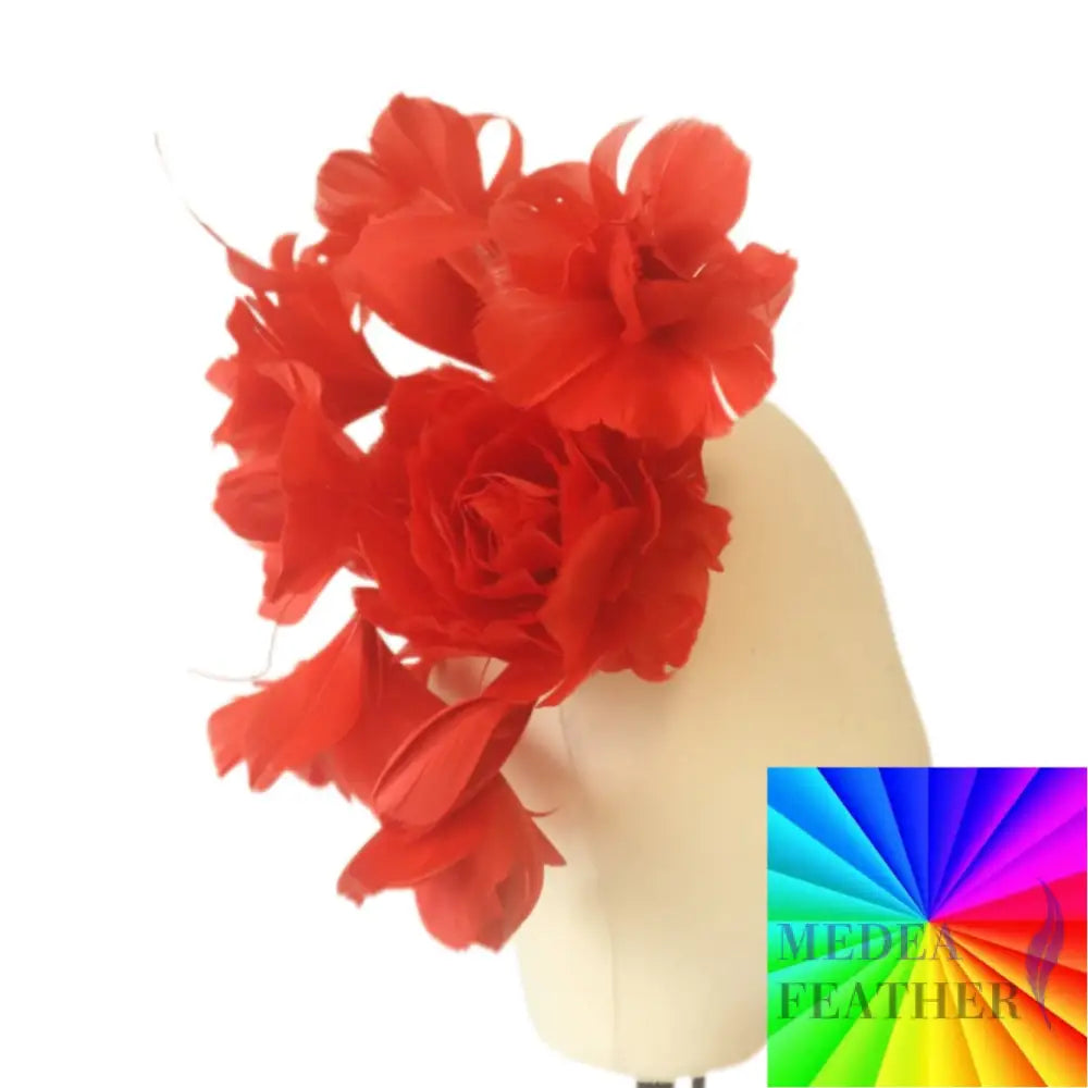 ’Valentines Roses’/ Classic Goose Feather Flower Mount Custom - Please add text below