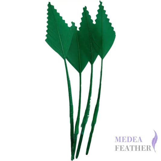 Zigzag Edge Hard Goose Feather-Pack of 20 - #70 bright green