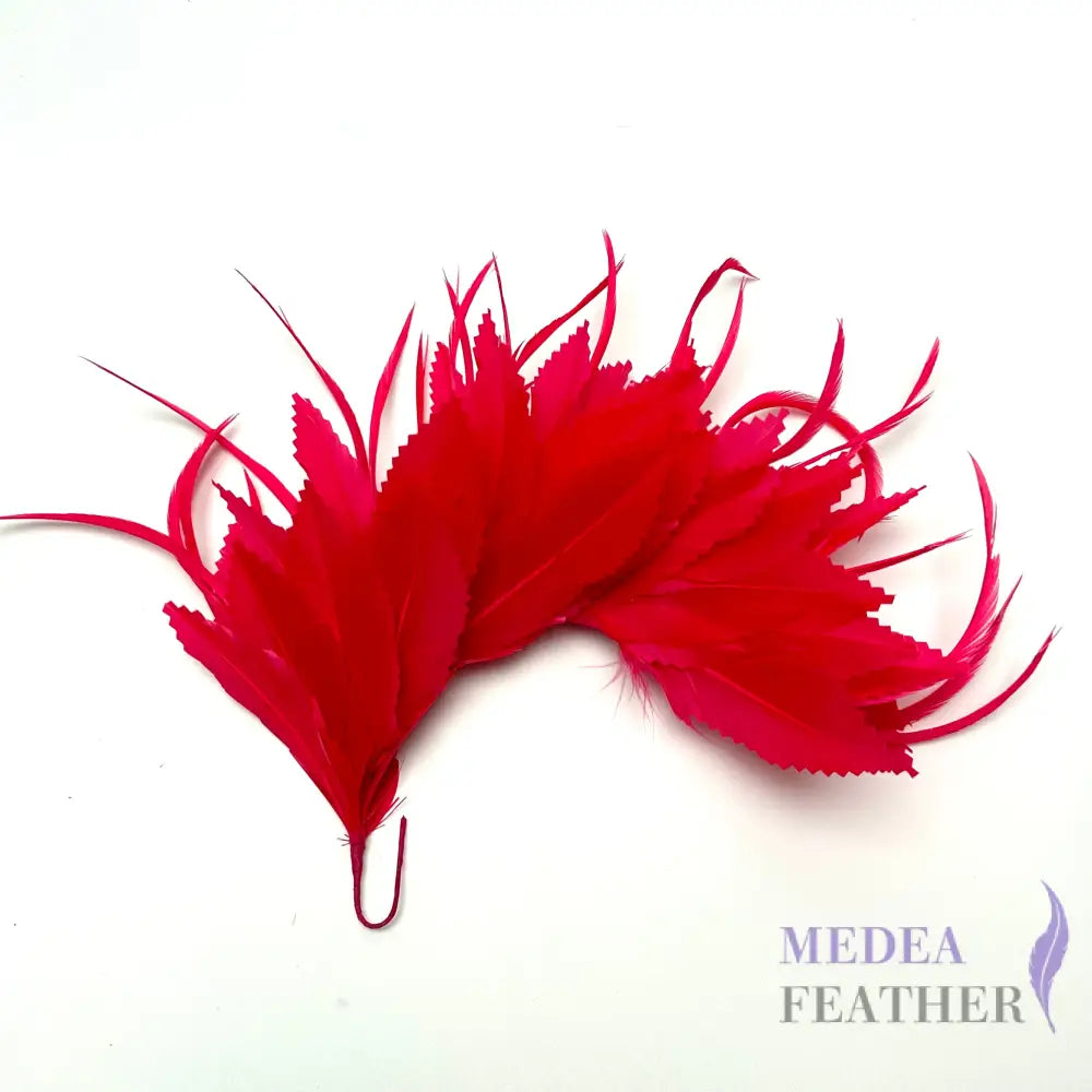 Zigzag Goose Biot Feather Flower Mount Custom - Please add text below