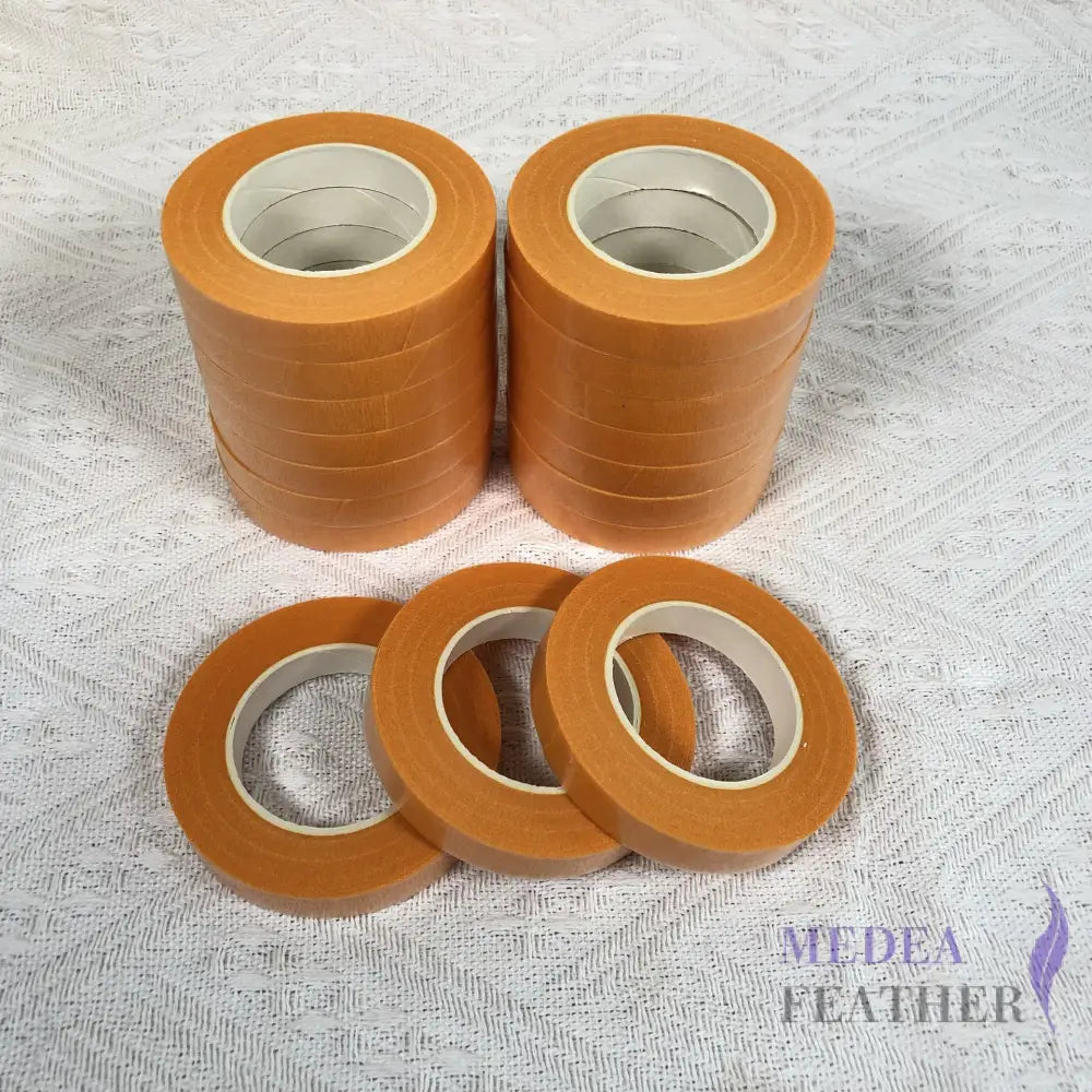 1.2 cm Wide Self-Adhesive Floral Paper Tape Orange