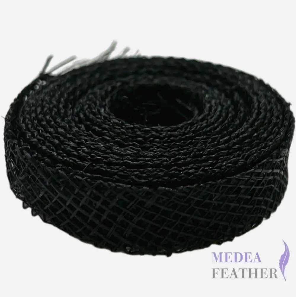 1.2 cm wide Sinamay Bias Binding-1.25m - Black