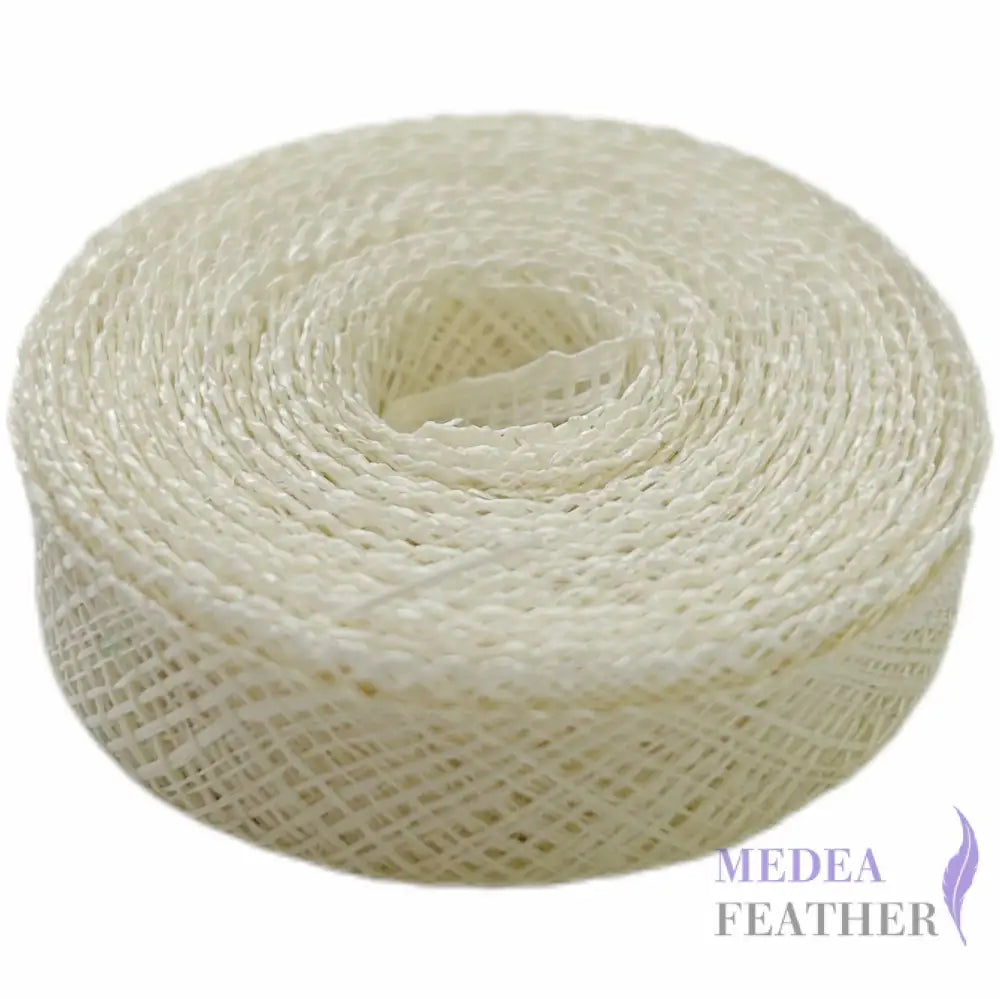 1.2 cm wide Sinamay Bias Binding-1.25m - Ivory