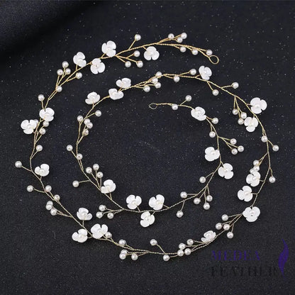 1-Meter Shell-Pearl Flowers Wire