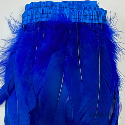 Goose Feather Trim Fringe 10-15cm #67 royal blue