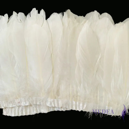10-15cm Goose Feather Trim -1meter FTGOOSE01 - #01 Ivory