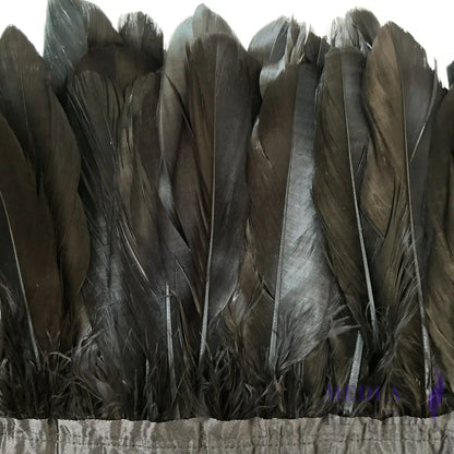 10-15cm Goose Feather Trim -1meter FTGOOSE01 - #03 black