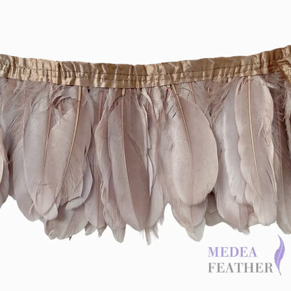 10-15cm Goose Feather Trim -1meter FTGOOSE01 - #08 Grayish purple