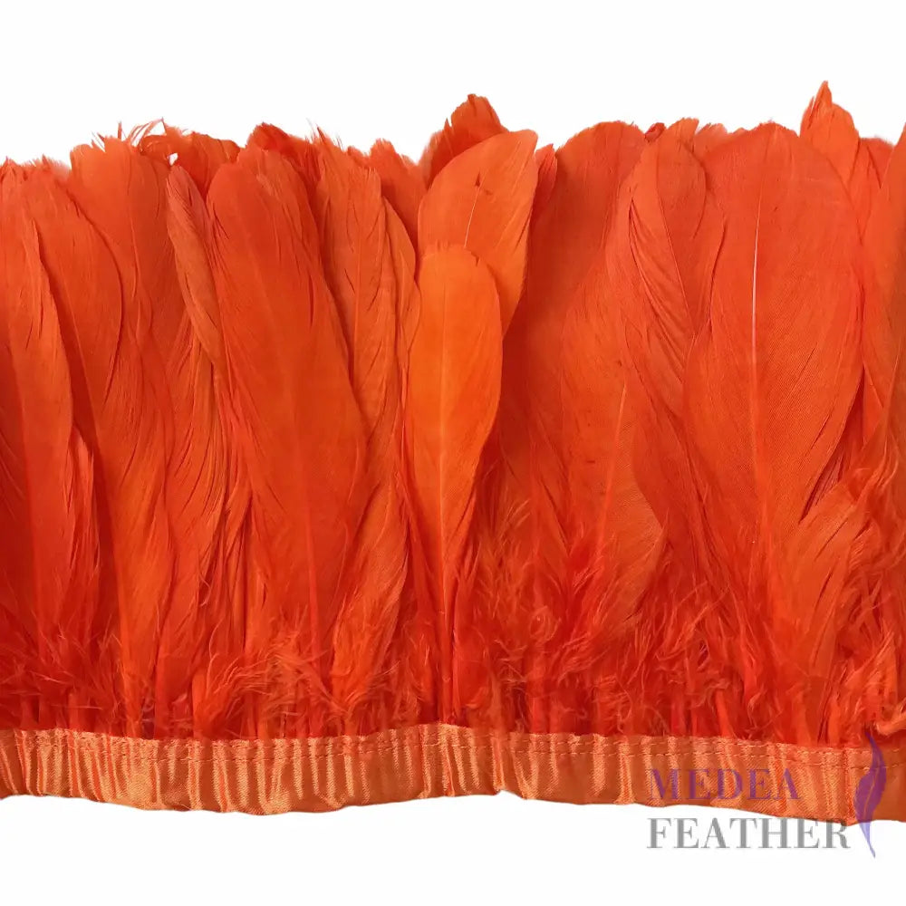 10-15cm Goose Feather Trim -1meter FTGOOSE01 - #24 carrot