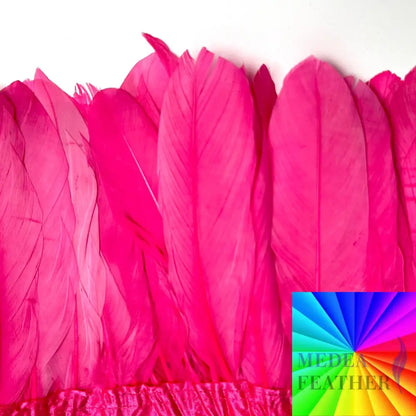 Goose Feather Trim Fringe 10-15cm Custom - Please add text below