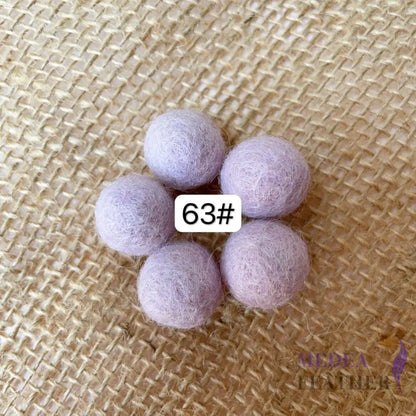 100% Handmade Wool Felt Balls-Pack of 10 - #63 greyish purple
