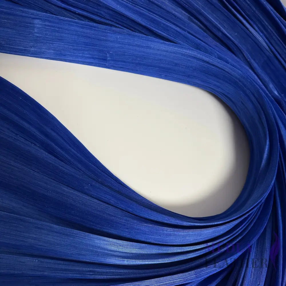 90cm Wide Silk Abaca Fabric Royal Blue / 1/2 Meter ready-to-ship