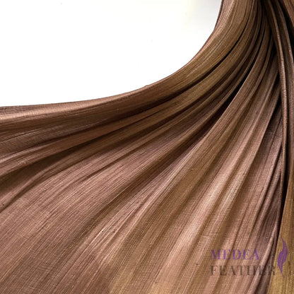 90cm Wide Silk Abaca Fabric Brown / 1/2 Meter ready-to-ship