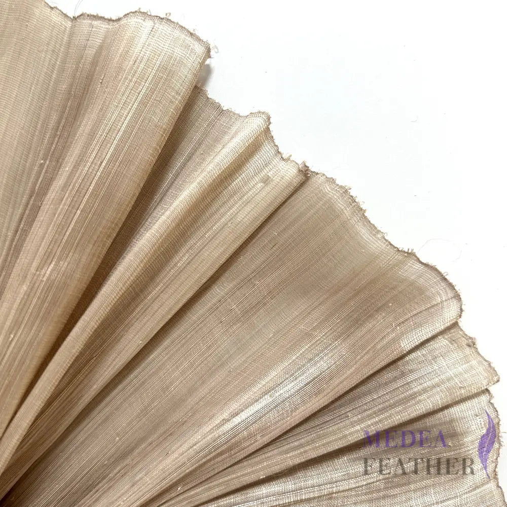 100cm Wide Silk Abaca Fabric for Millinery & Hat Making - ABC01 - #95 milk tea / 1/2 Meter - ready-to-ship