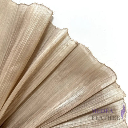 100cm Wide Silk Abaca Fabric for Millinery & Hat Making - ABC01 - #95 milk tea / 1/2 Meter - ready-to-ship