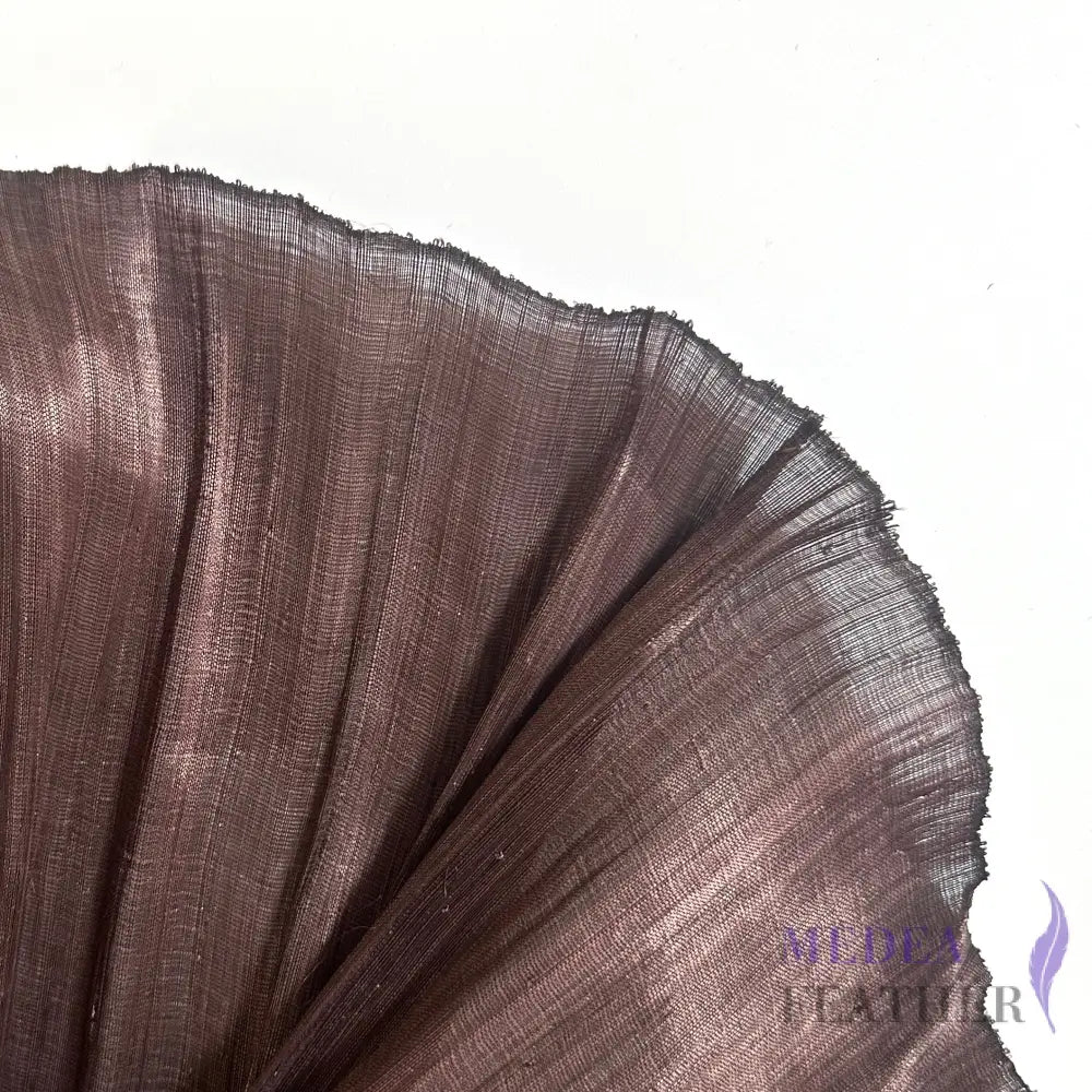 100cm Wide Silk Abaca Fabric for Millinery & Hat Making - ABC01 - Choco / 1/2 Meter - ready-to-ship