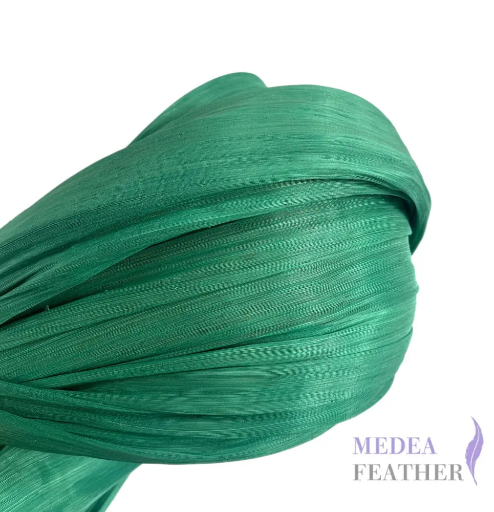 100cm Wide Silk Abaca Fabric for Millinery & Hat Making - ABC01 - Limited-Green / 1/2 Meter - ready-to-ship