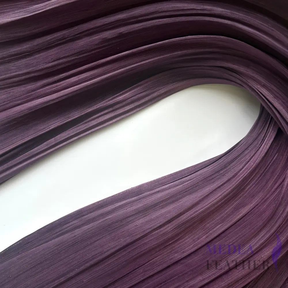 100cm Wide Silk Abaca Fabric for Millinery & Hat Making - ABC01 - Mulberry / 1/2 Meter - ready-to-ship