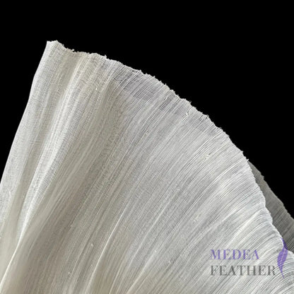 100cm Wide Silk Abaca Fabric for Millinery & Hat Making - ABC01 - White / 1/2 Meter - ready-to-ship