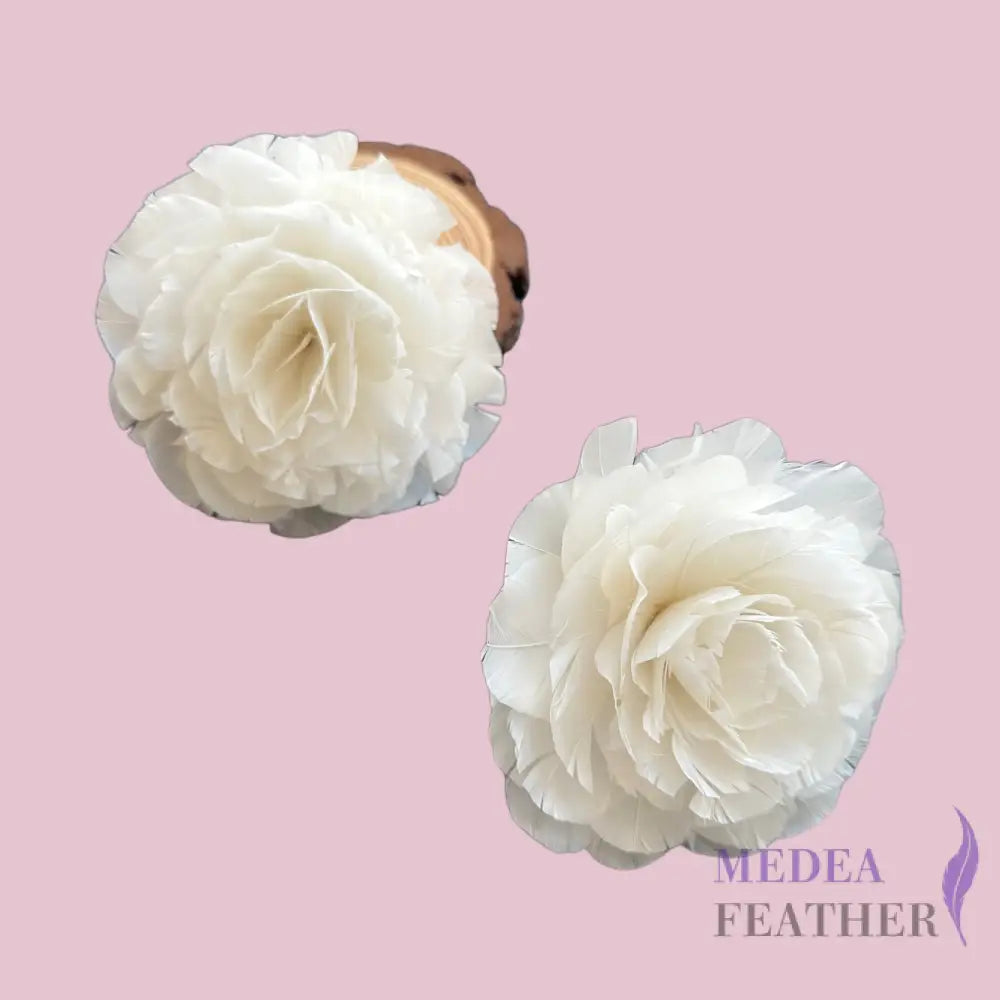 10cm Rose Goose Feather Flower DS261010