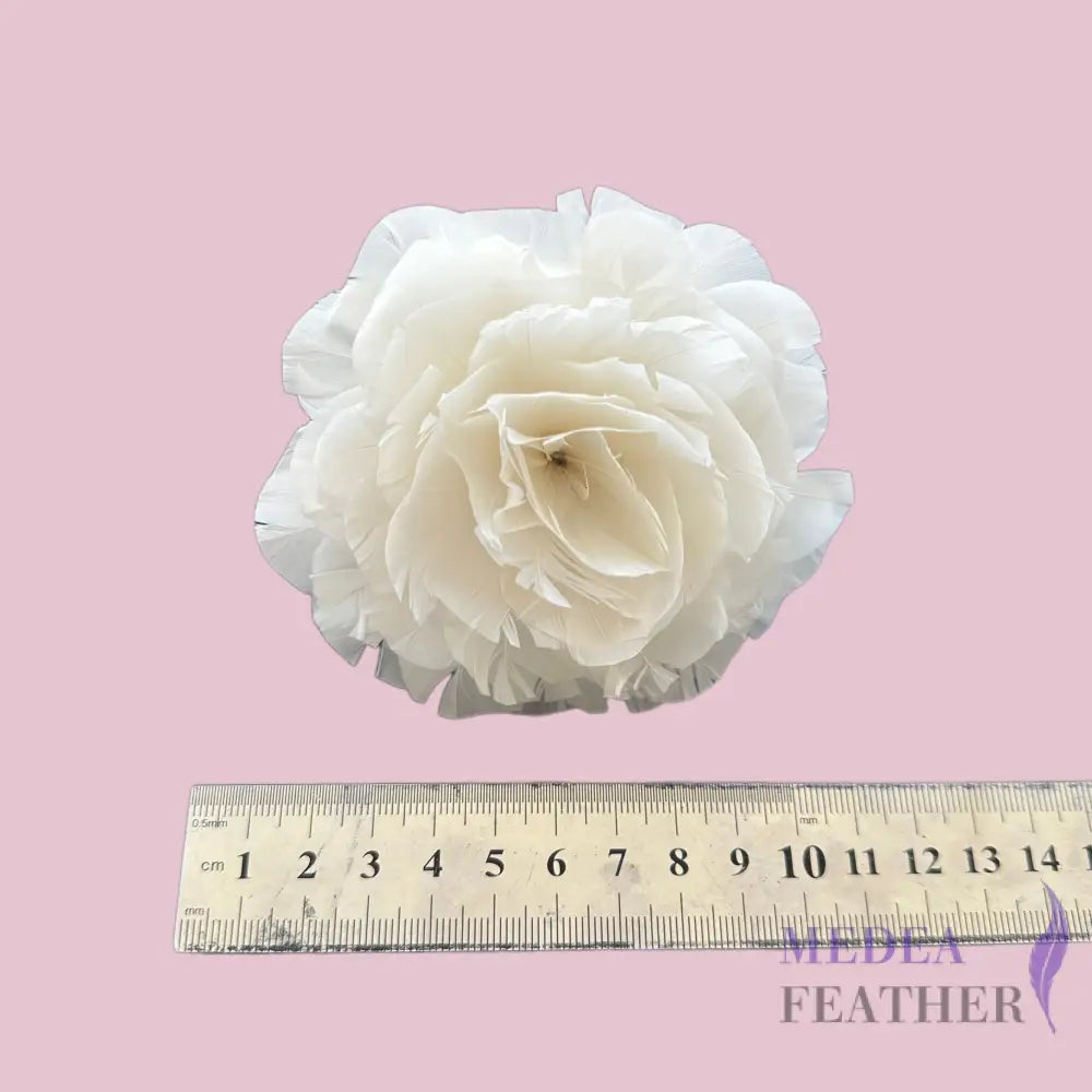 10cm Rose Goose Feather Flower DS261010