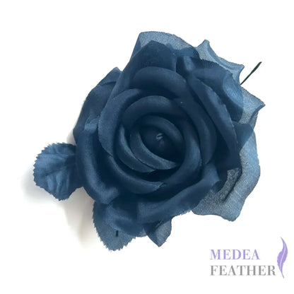 10cm wide silk flower - #100 Dark navy