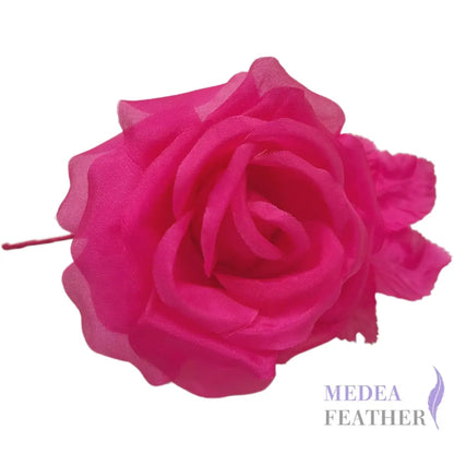 10cm wide silk flower - #101 Fandango pink