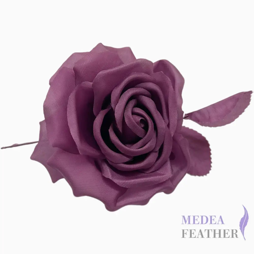 10cm wide silk flower - #60 dark purple