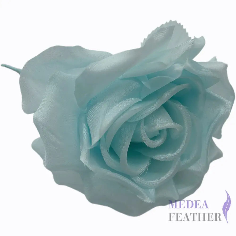 10cm wide silk flower - #75 light turquoise