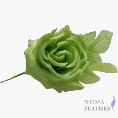 10cm wide silk flower - #88 Green banana