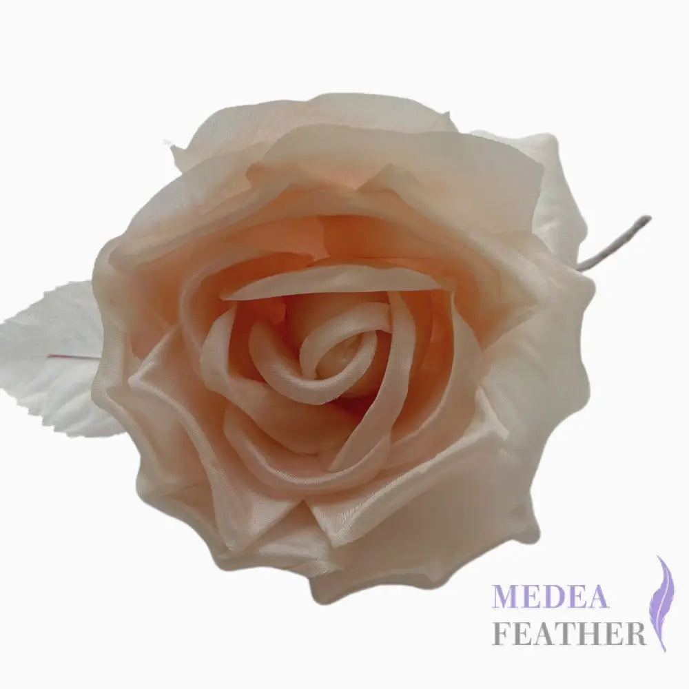 10cm wide silk flower - apriot