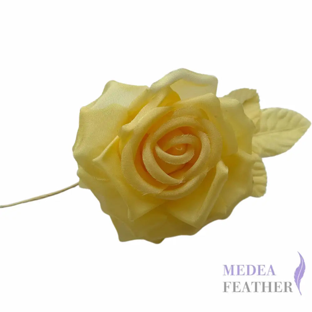 10cm wide silk flower - gold yellow