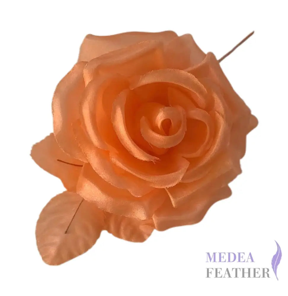 10cm wide silk flower Light Orange