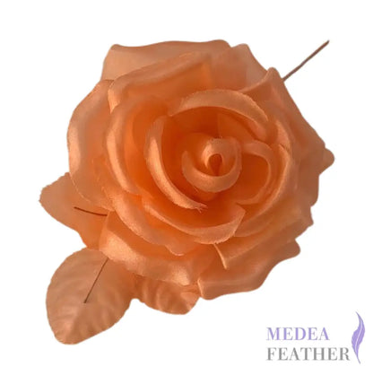 10cm wide silk flower Light Orange