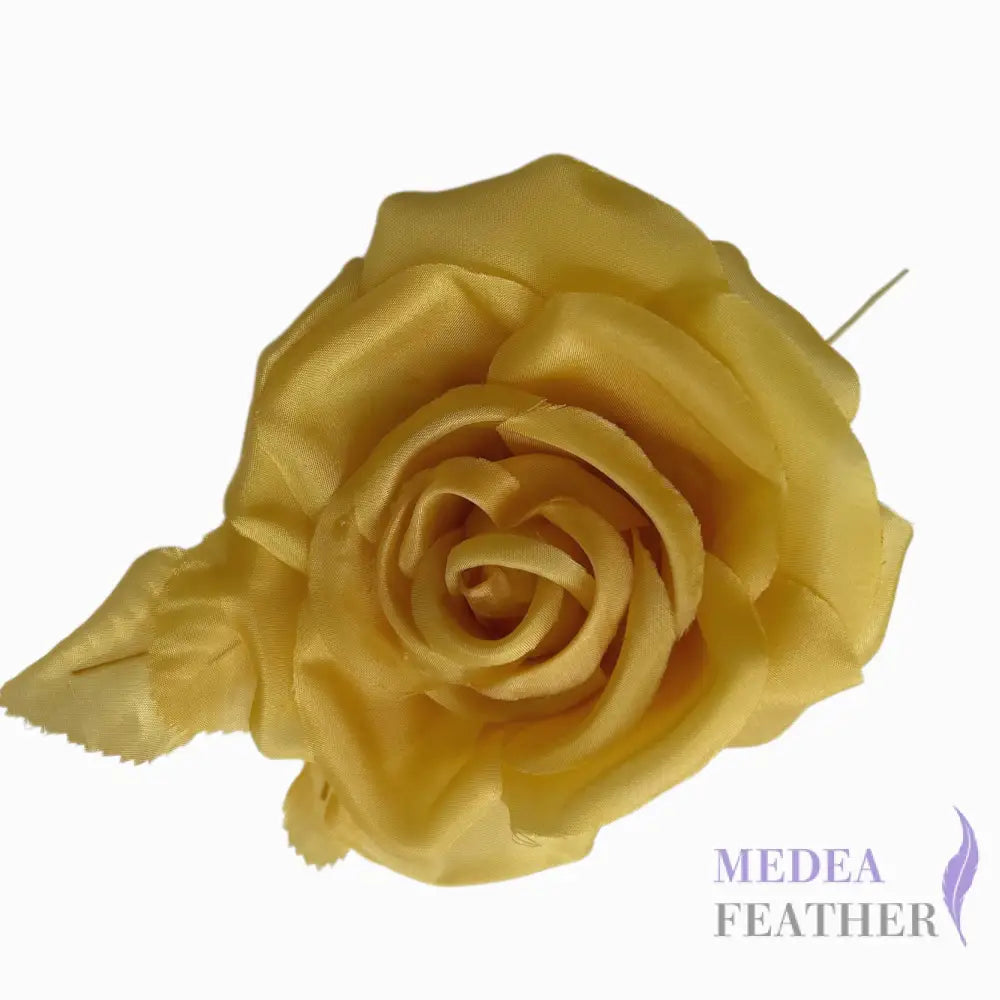 10cm wide silk flower - Turmeric Yellow