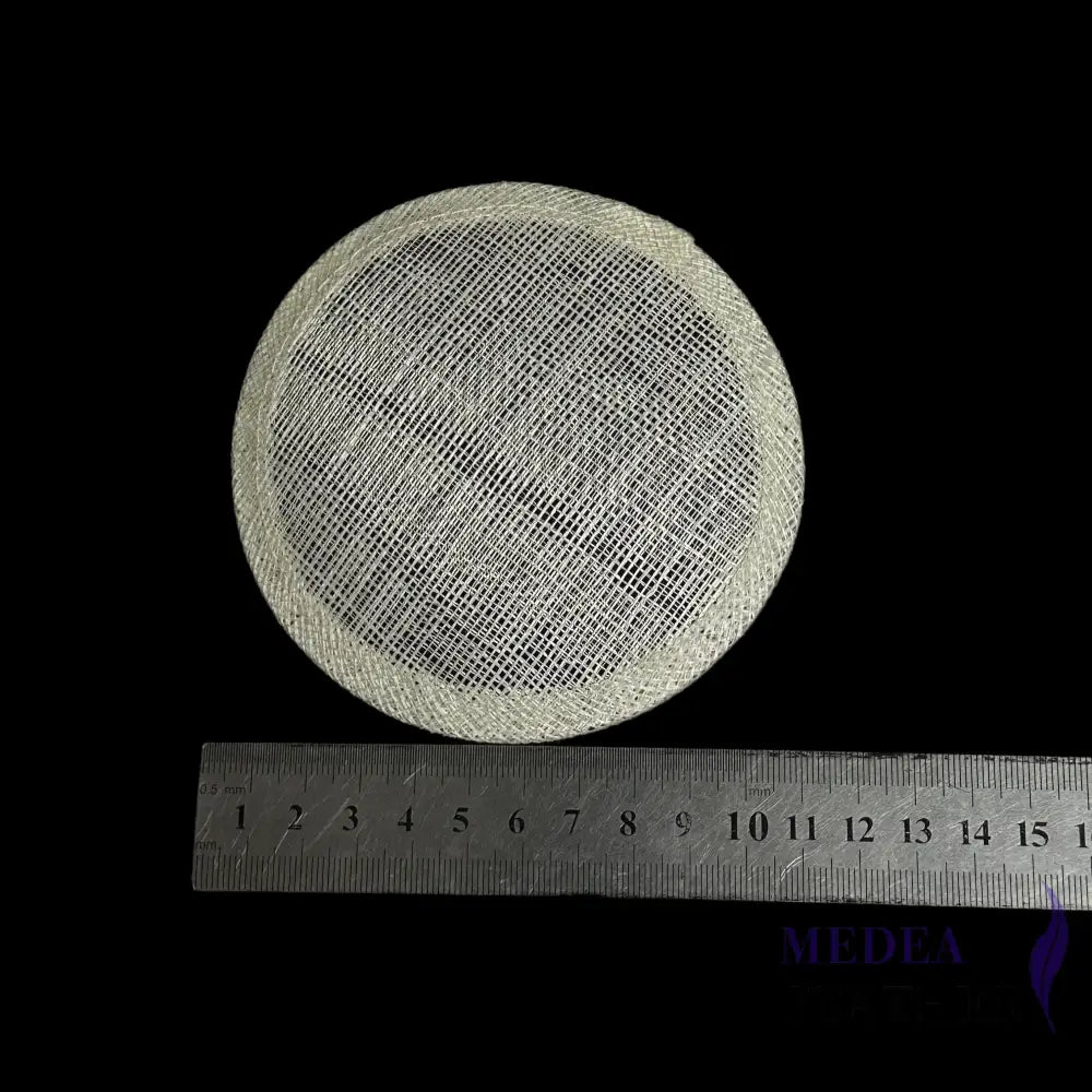 11cm Sinamay Straw Fascinator Base #01 Ivory
