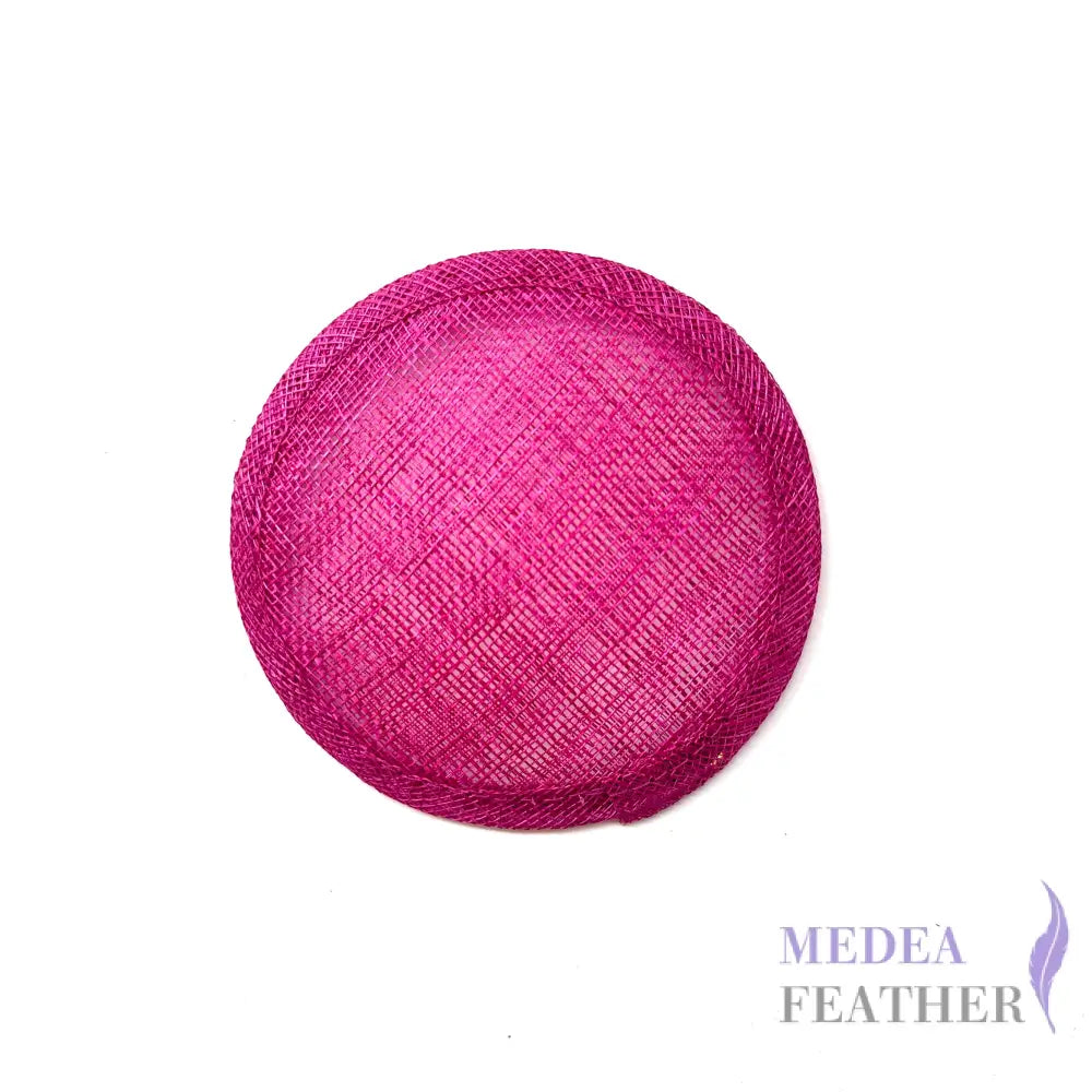 11cm Sinamay Straw Fascinator Base - #19 festival fuchsia