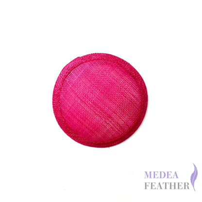 11cm Sinamay Straw Fascinator Base - #20 barbie pink